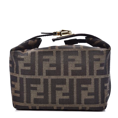 fendi pink makeup bag|Fendi zucca cosmetic bag.